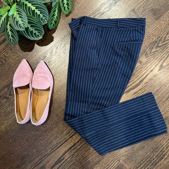 Banana Republic | Pants & Jumpsuits | Pinstripe Navy Blue Dress Pants |  Poshmark
